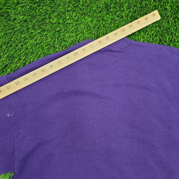 Vintage Indianola University Sweatshirt Large 22x24 Purple - Picture 5 of 15